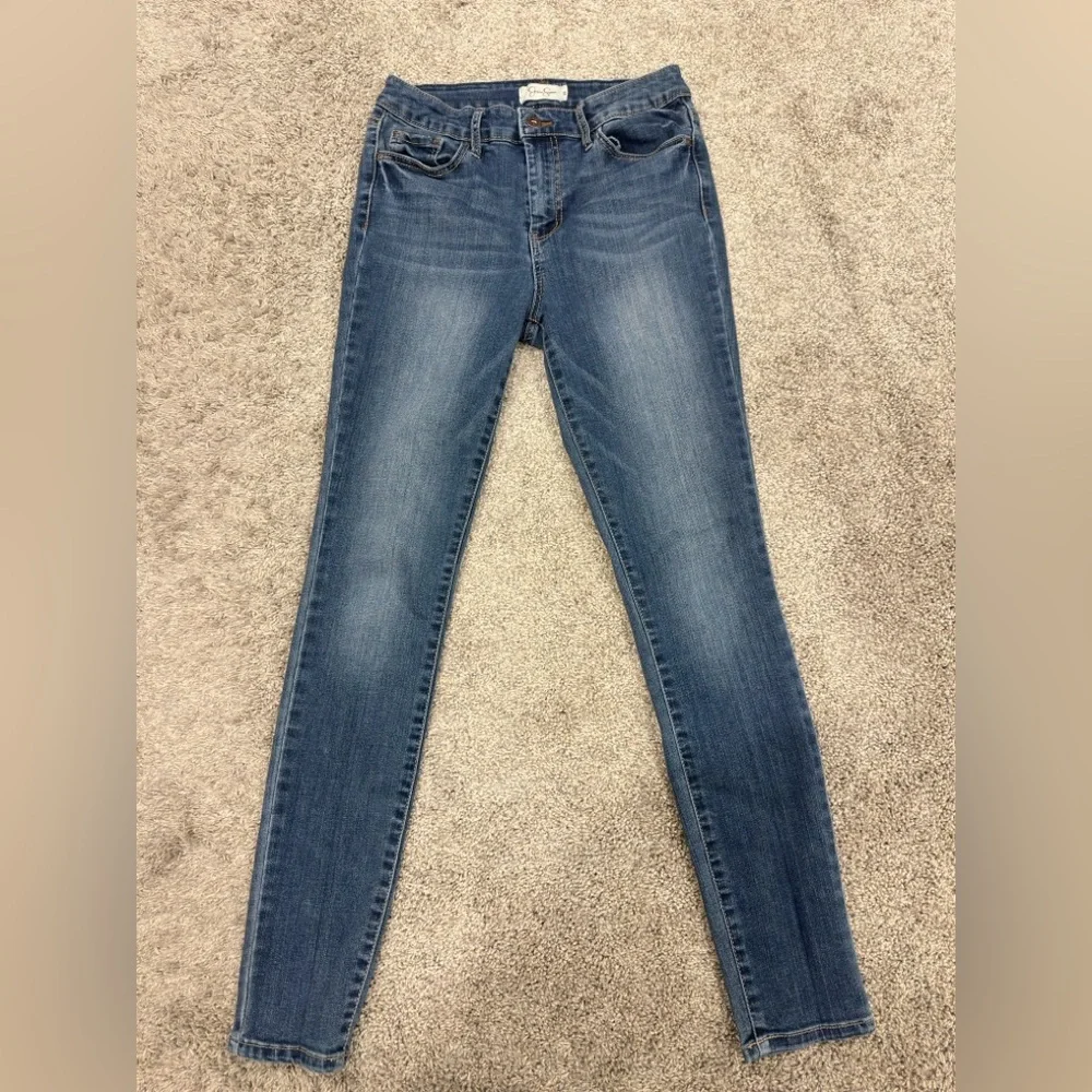 Jessica Simpson Curvy High Rise Skinny Jeans | Women's Size 29 | Blue Denim - Picture 2 of 8